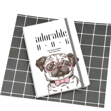 Custom adorable dog style strap hardcover notebook