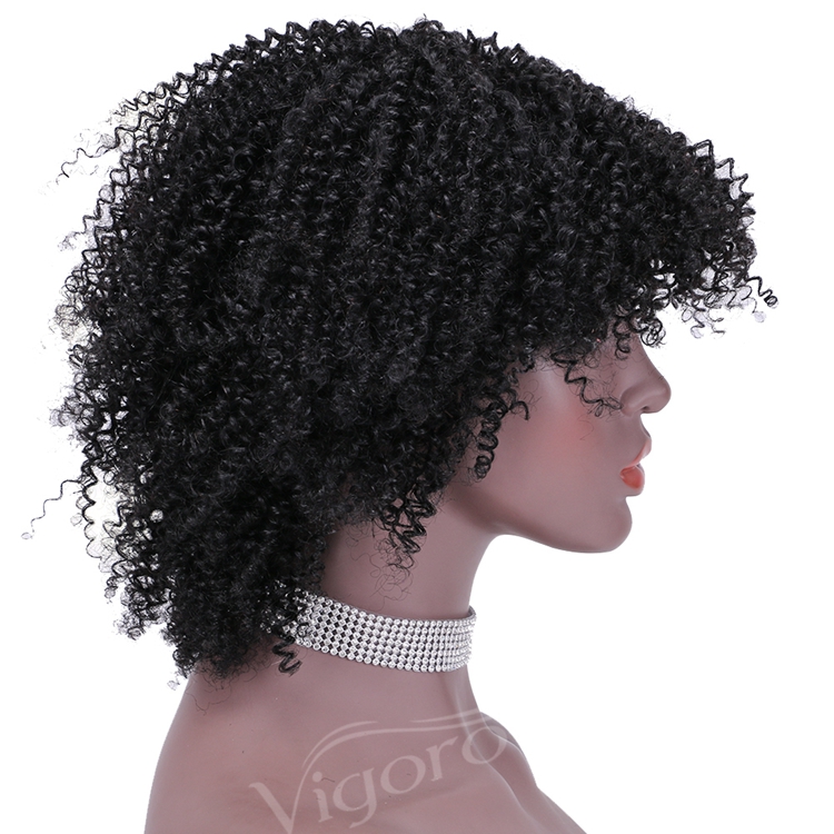 Short bob afro curly wholesale inch pixie cut wave black cheap glueless brazilian real human hair wigs black women