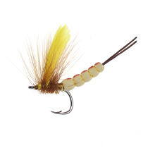 Yellow Drake Feather Wing Dry Fly for Bass and Trout Fishing