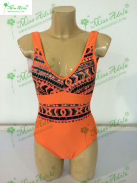 National Fashion Orange Swimsuit With Sequin