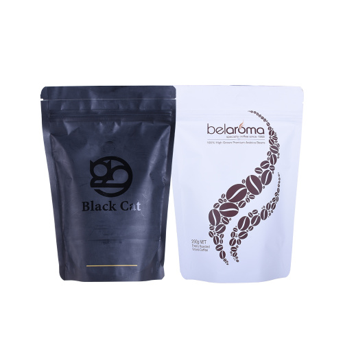 Bolsa de café con fondo de bloque de 250 g