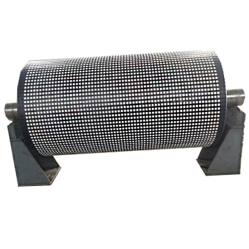 Flame retardant ceramic rubber sheet roller covering