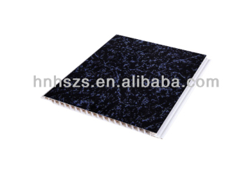 PVC Decorative Drop Ceiling Panels Tile Black Shining