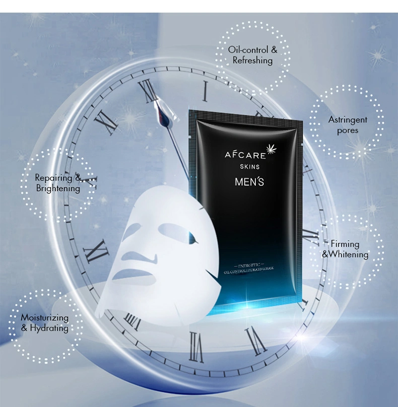 Hyaluronic Acid Mask for Men Soft Formula Men's Whitening Moisturizing Facial Mask