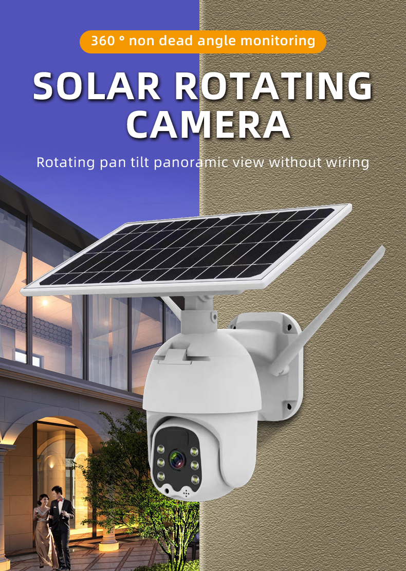 Outdoor Surveillance Waterproof Solar CCTV Smart Camera