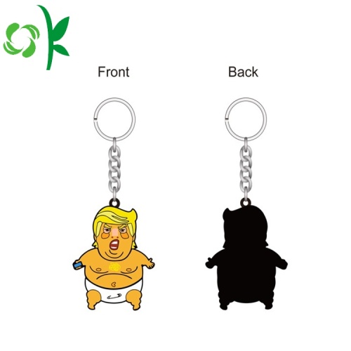 Gantungan Kunci Dalam Jumlah Besar Kustom Kartun Soft PVC Keyring