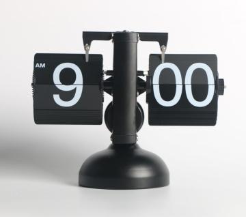 Flip Clock Page Turning Mechanism With Digital