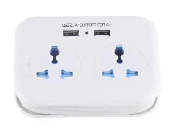 Travelling Extension Lead with USB