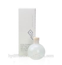 White geometry design 150ml glass bottle rattan diffuser