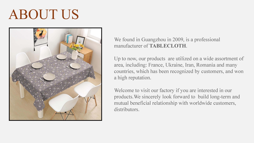Introduction Of Tablecloth Factory