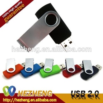 Classical Metal USB Disk 4GB Swivel USB Stick Memory Cards Flash Memory Customized Bulk items Free Samples