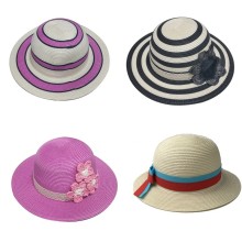 Summer kids straw hats kids beach hats