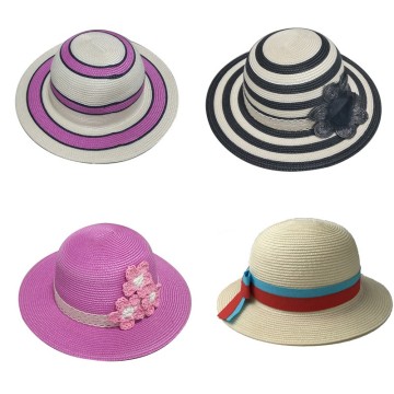 Summer kids straw hats kids beach hats
