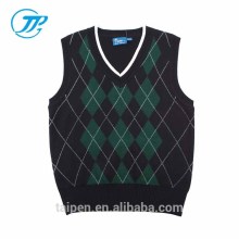 Fashion Children Boys Sleeveless Sweater Vest Knitted Winter Pullover Sweater 100% Cotton