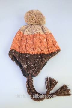 Wholesale Top Quality Knitted Beanie/Custom Beanie Hats/winter knitted hat knitted hats with earflap