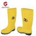 gumboot PVC مع اصبع القدم الصلب