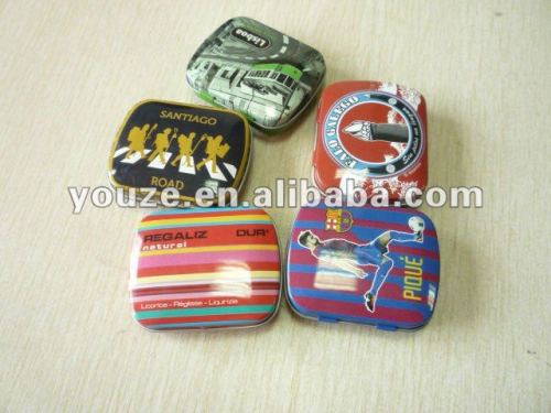 Retangular mini candy tin cans