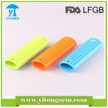 100% Food Grade wholesale heat resistant silicone colorful pan handle