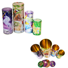 Round Wine Tin Box, Red Wine Packing Tin, Wine Tin Can