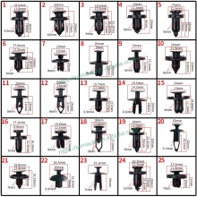 Toyota Bumper Clips - Nylon Plastic