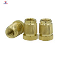 Knurling ren tròn trang trí Chèn đồng thau M8 Nuts