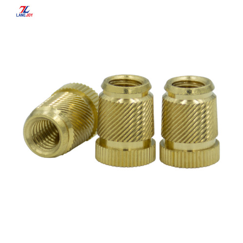 Thread Knurling Decorative Round Insert Brass M8 Nuts