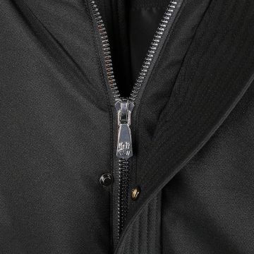 White or black plastic zippers for coat