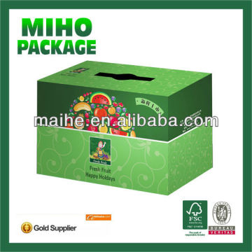 custom design fruit packing box/kraft paper fruit packing box/rsc fruit packing box