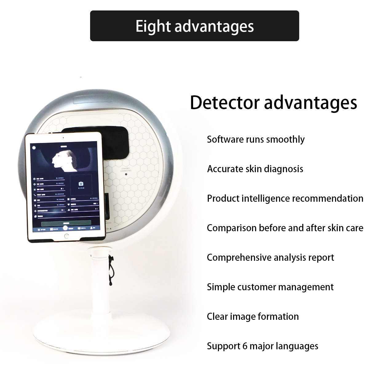 skin analyzer machine facial/skin analyser scanner home use skin analyze