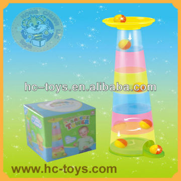 Plastic toy tower With Flash, Funny Educational Baby Toys