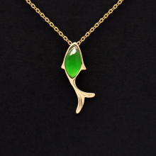 18K White Gold Imperial Green Icy Jadeite Jewelry