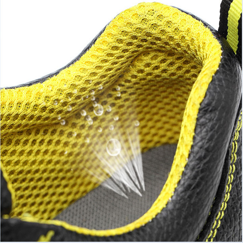 Breathable prevent hit esd safty shoes