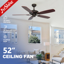 High-Quality Classic Ceiling Fan with MDF Blades and Pull Chain