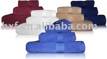 satin cotton terry bath towels