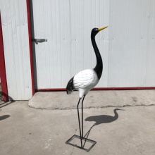 Colored resin fiberglass flamingo sculpture for sale