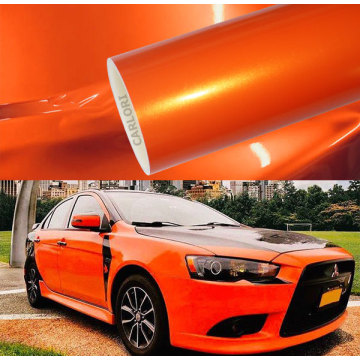 Metallic Fantasy Gold Orange Car Wrap Vinyl.