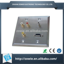 AV Stainless steel wall plate