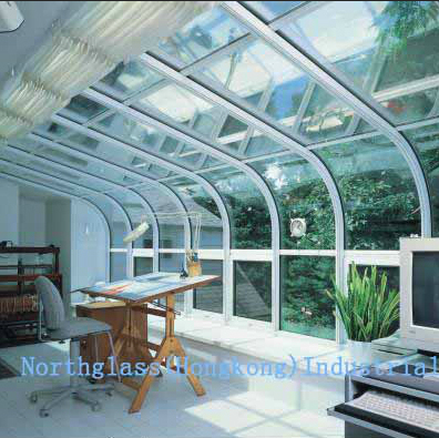 3-19mm Clear Hot Curved Glass for Bended Structure