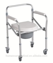 Aluminum Foding Bucket for Commode Chair