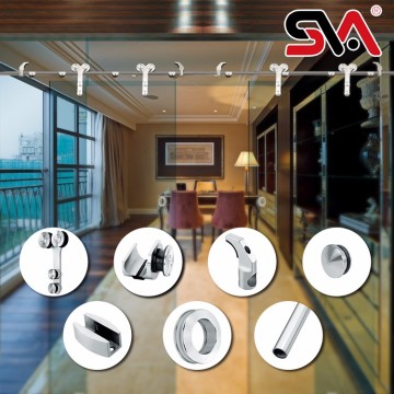 Competitive price sliding shower door glass hardware jinli