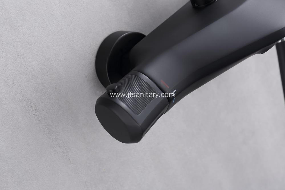 Irregular Shape Shower Mixer With Overhead Handheld Shower