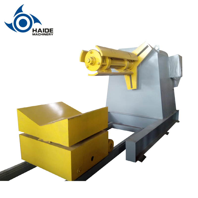 manual and hydraulic decoiler