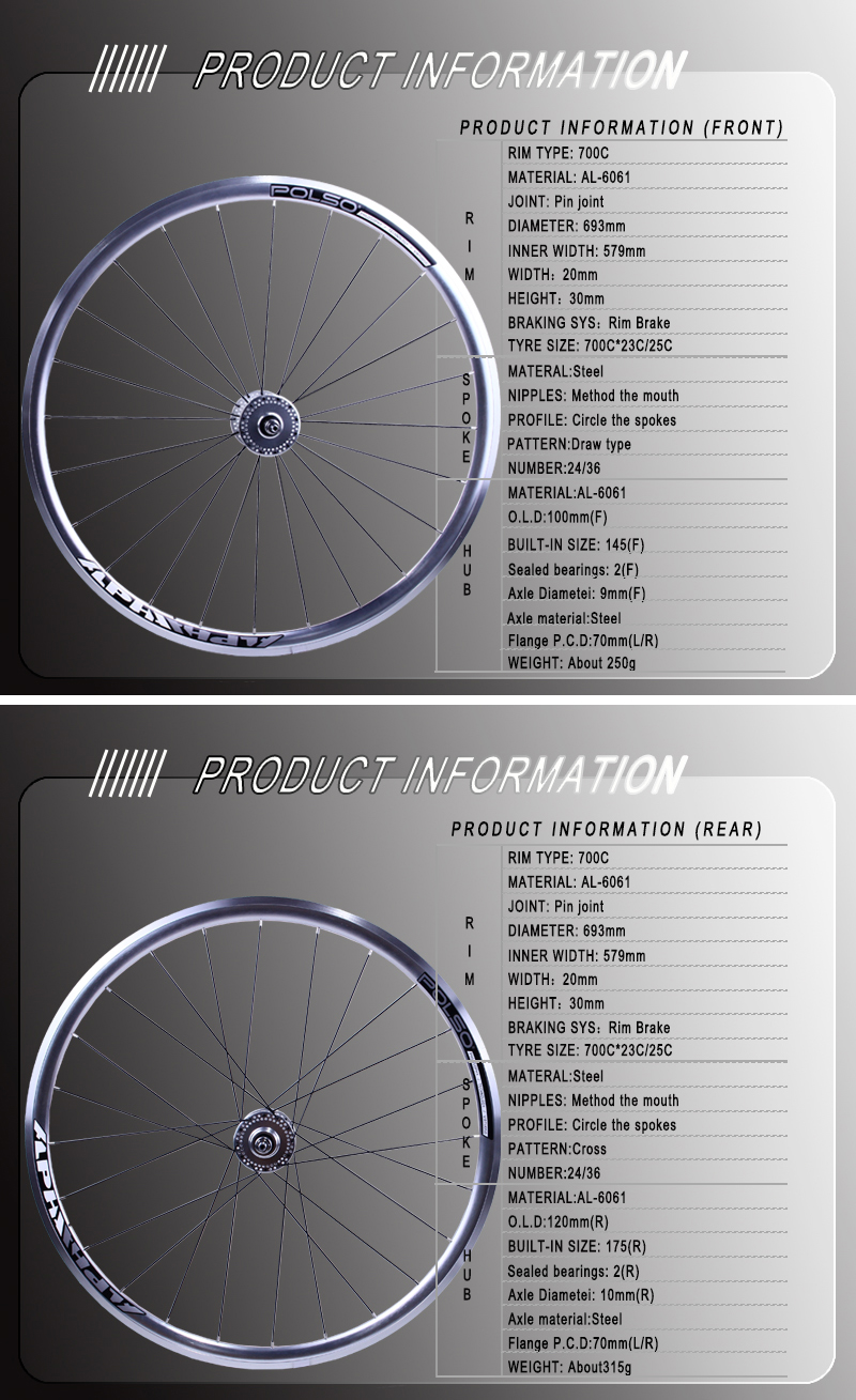 fixie bike wheel set