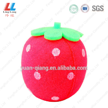 Fruit stawberry comely bath sponge