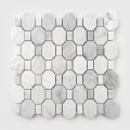 Carrara White Marble Stone Kitchen Backsplash 모자이크 타일