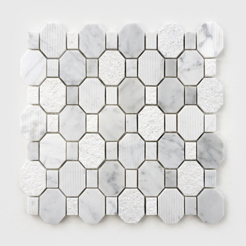 Carrara White Marble Stone Kitchen Backsplash Mosaic Philes