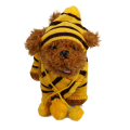 Anjing Pet musim dingin mode Stripe rajutan topi syal kaki hangat