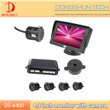 Factory outlet video parking sensor,4.3 inch display +4 parking sensors +car camera