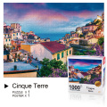 Cinque Terre Jigsaw Rätsel für Erwachsene und Kinder 1000 Stücke fotografische Rätsel