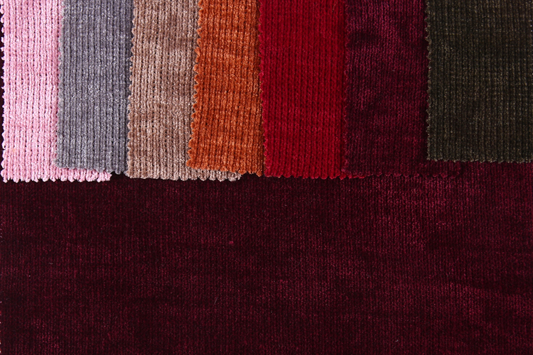 High quality 100% poly upholstery chenille fabric colours telas bordadas